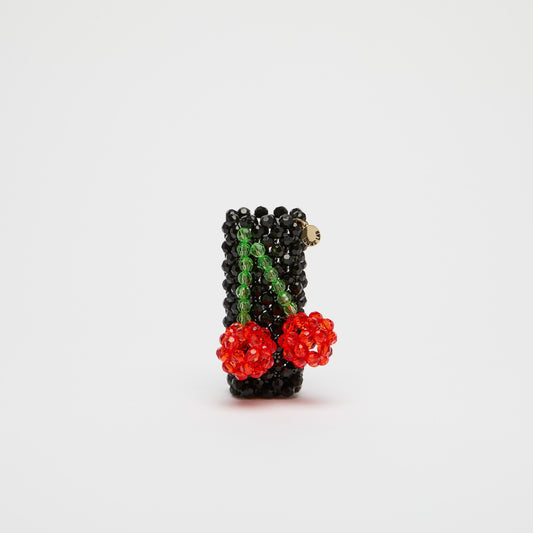 Cherries Beaded Lighter Case