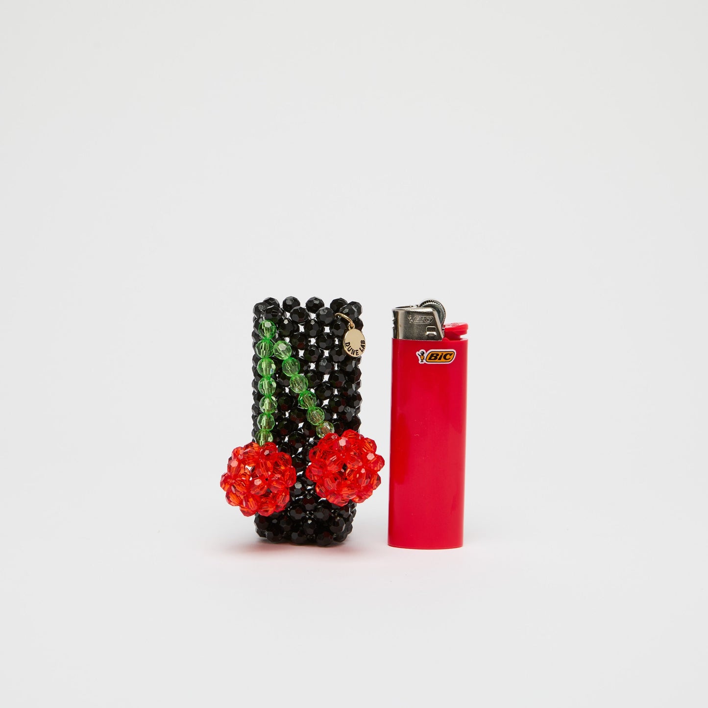 Cherries Beaded Lighter Case