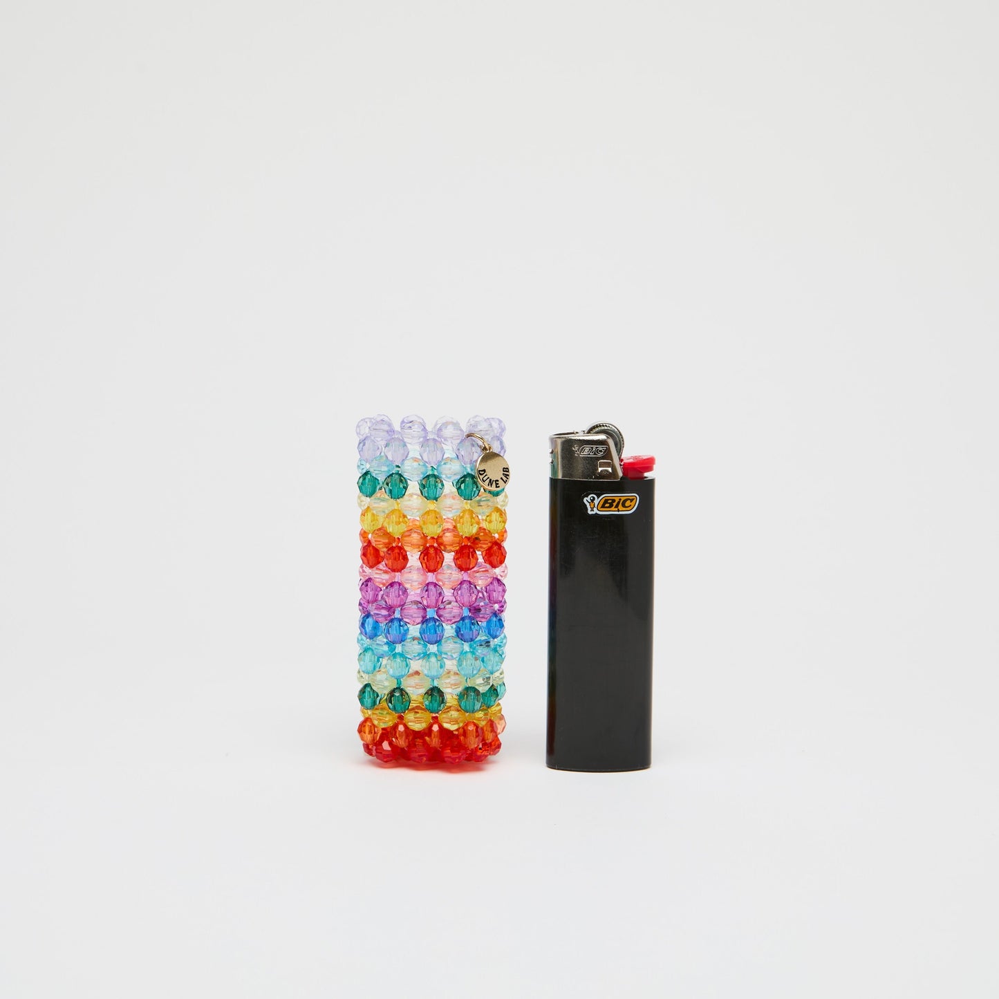 Rainbow Beaded Lighter Case