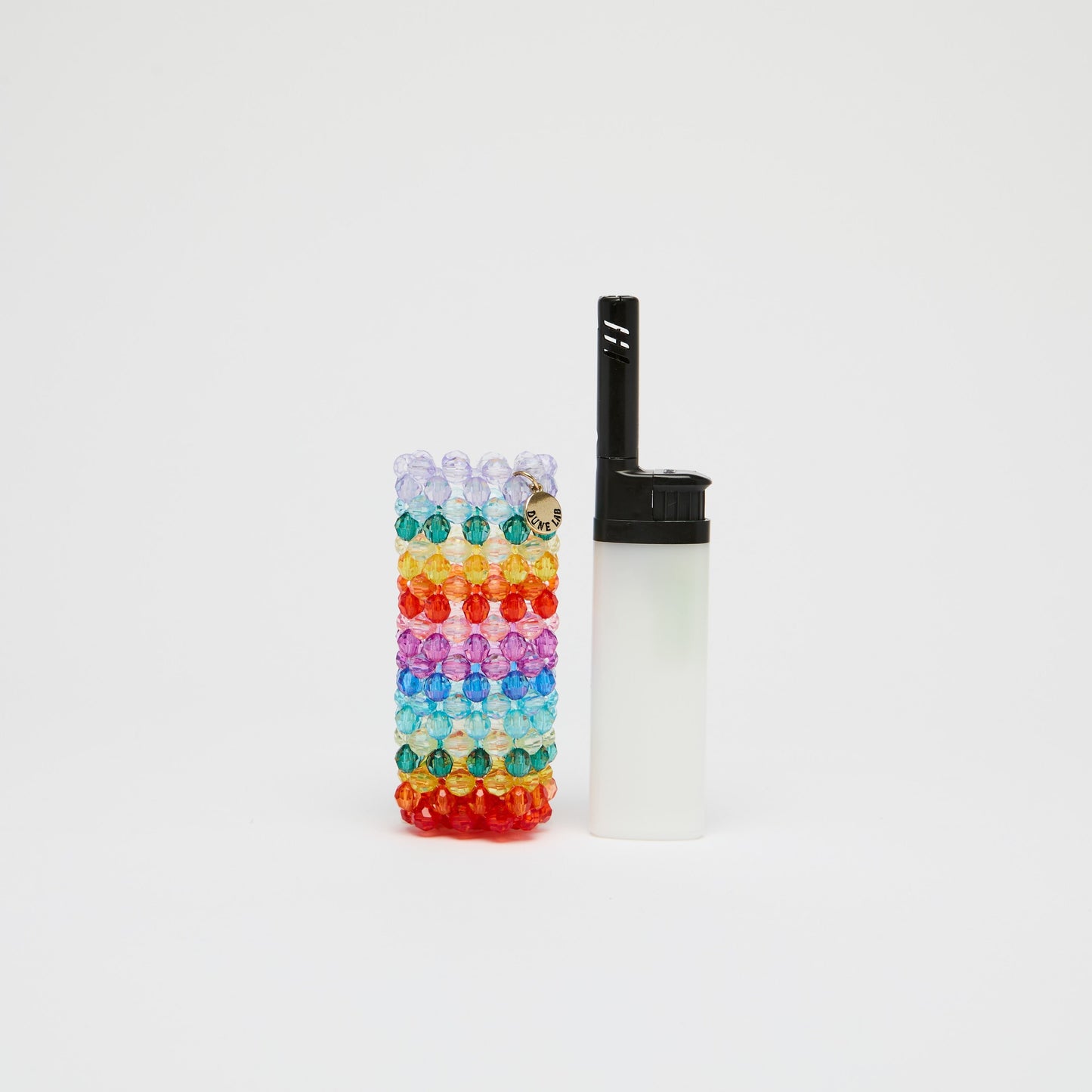 Rainbow Beaded Lighter Case